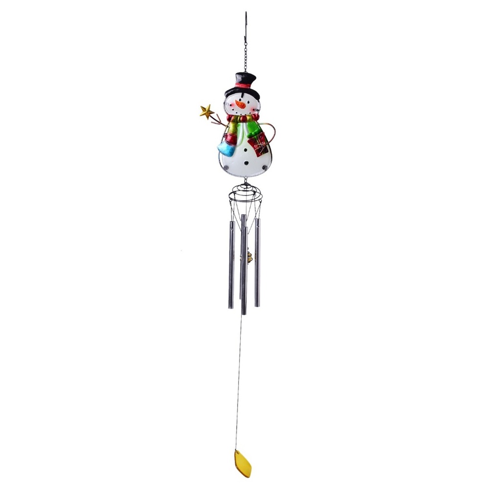 Glass Santa Wind Chime